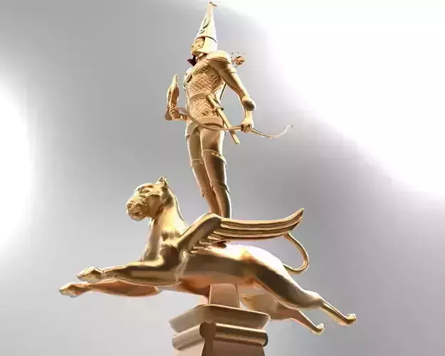 Independence Monument from Almaty Kazakhstan 3D model