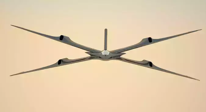 Spaceship - a simple spaceship 3D model