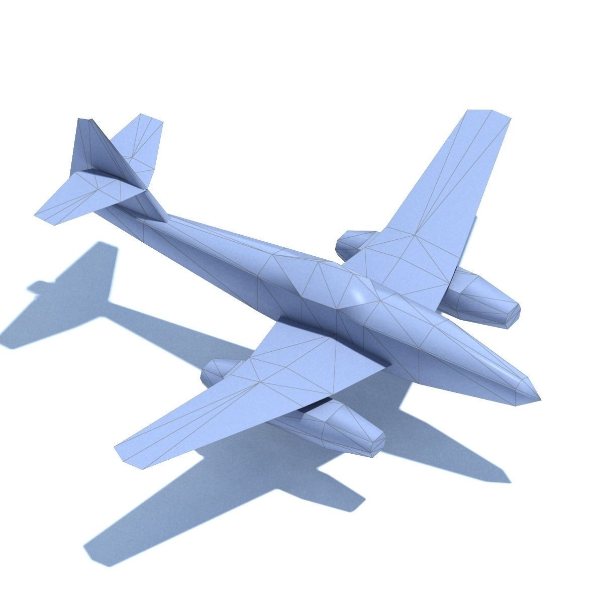 Air Plane Pack 9 Models With LODs Low-poly 3D model_26