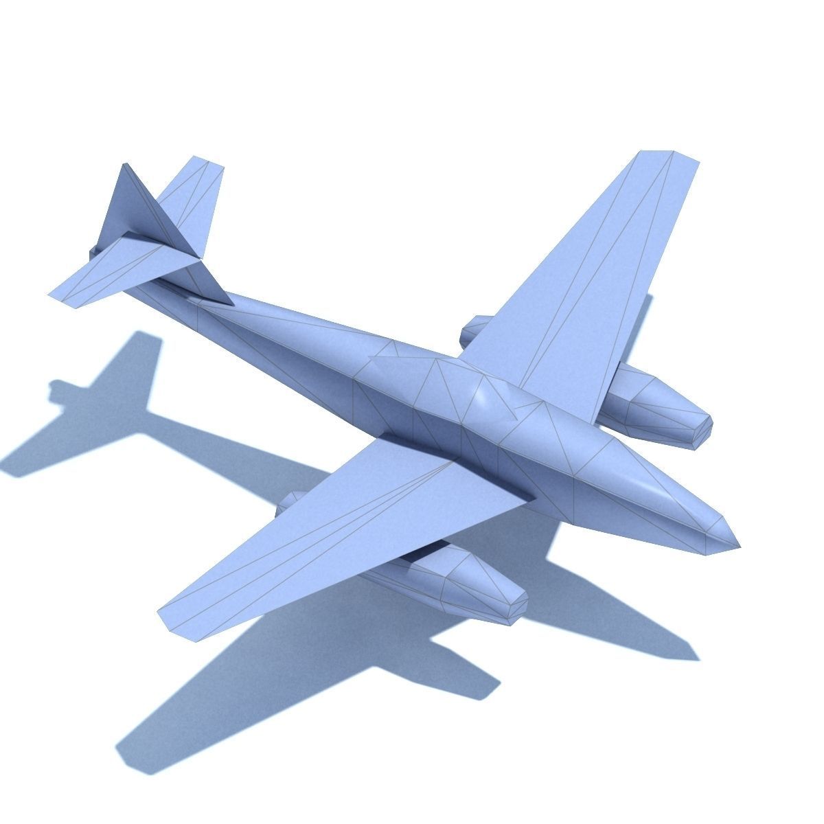 Air Plane Pack 9 Models With LODs Low-poly 3D model_27