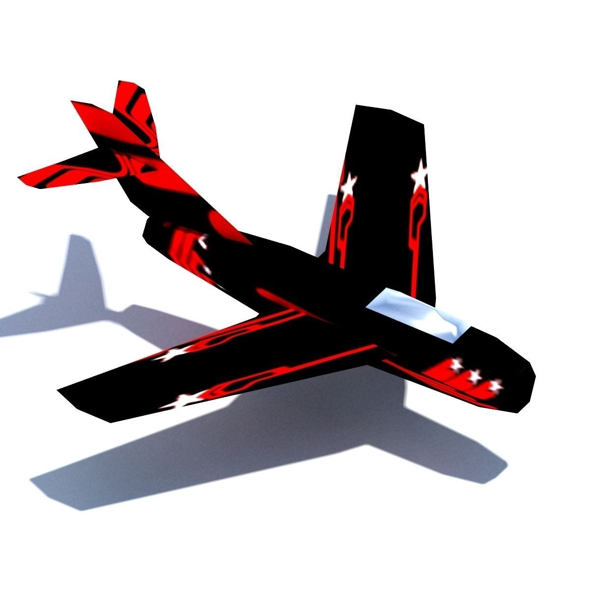 Air Plane Pack 9 Models With LODs Low-poly 3D model_22