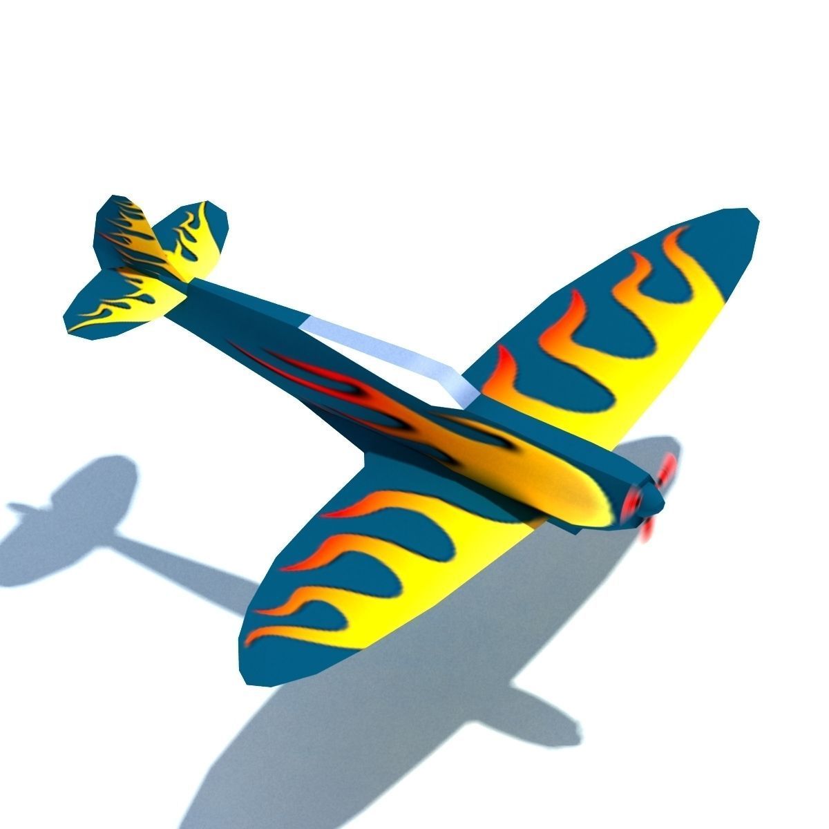 Air Plane Pack 9 Models With LODs Low-poly 3D model_13