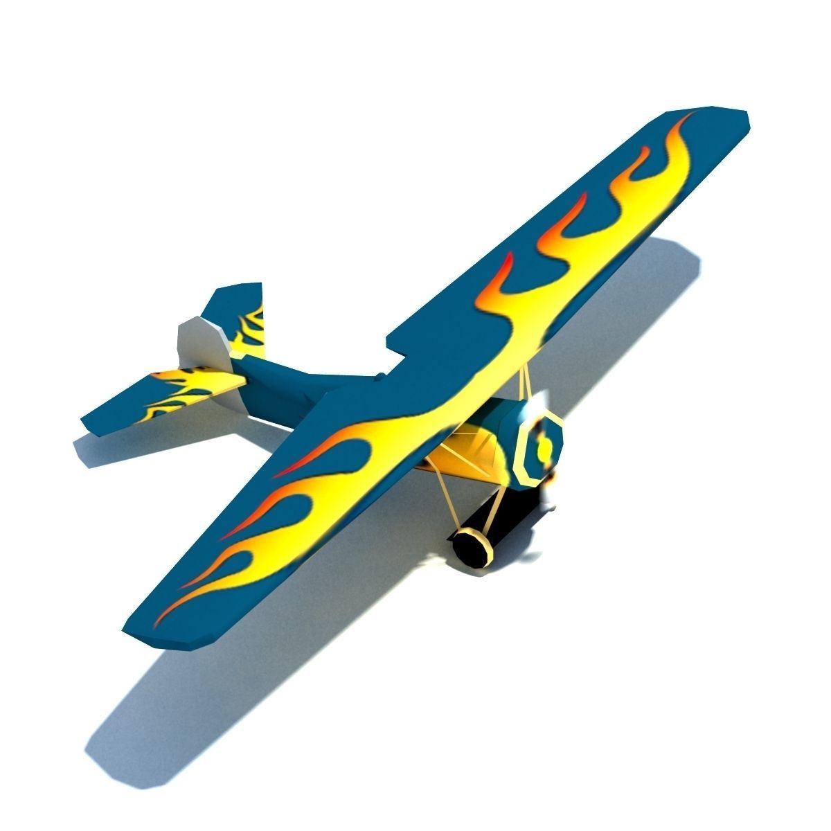 Air Plane Pack 9 Models With LODs Low-poly 3D model_4