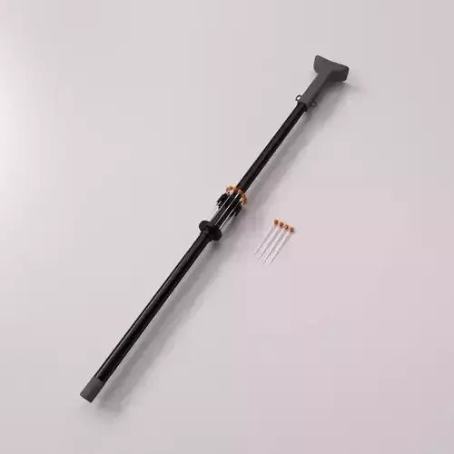 Blowgun stick with two screws 3D model