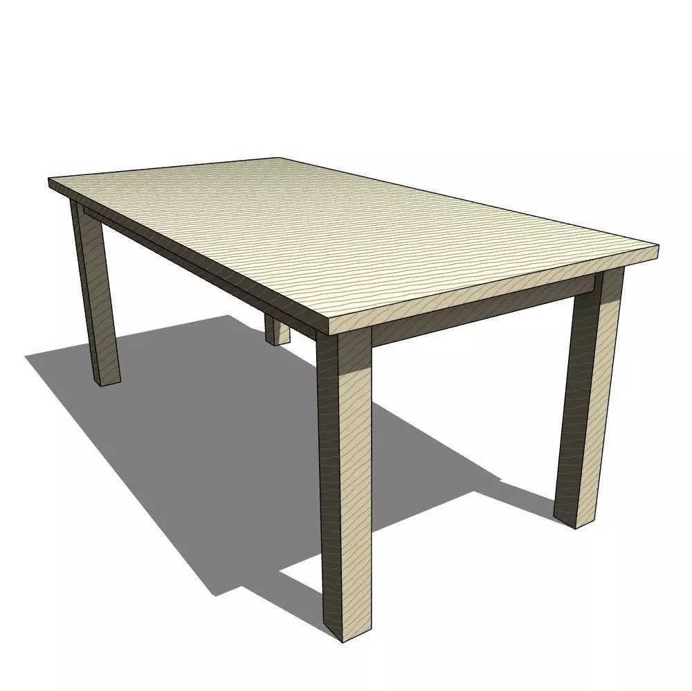 Parametric Table 3D model_0