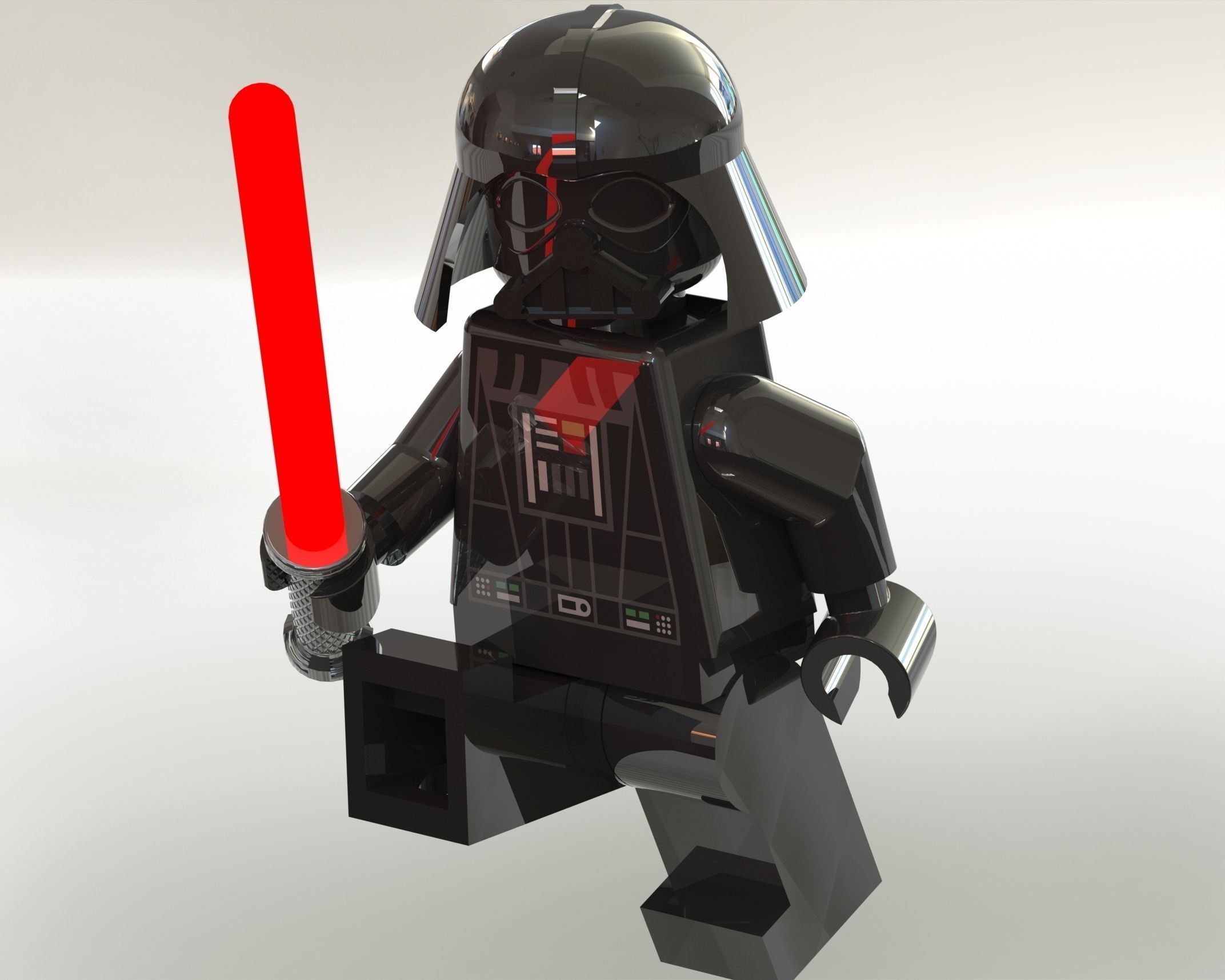 Darth Vader LEGO Minifigure 3D model