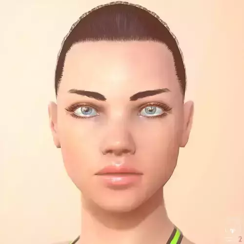 AdrianaLowPoly03 woman in sportswear