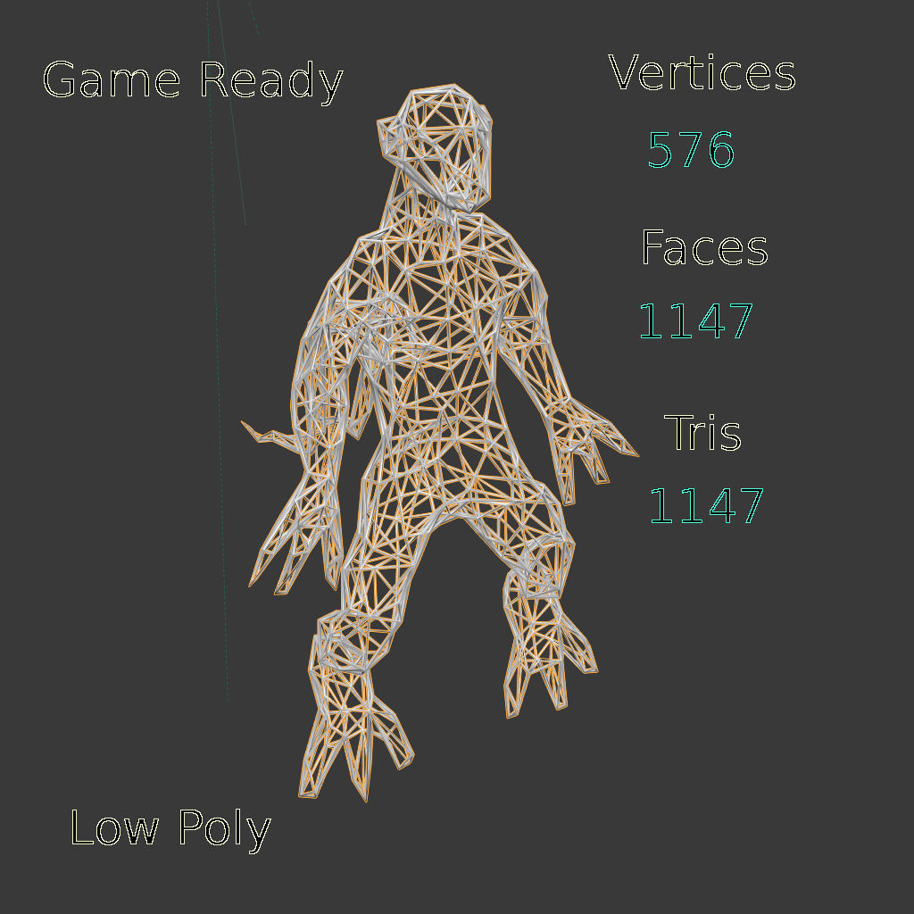 Alien Reptile 1 - Material a Free low-poly 3D model_15