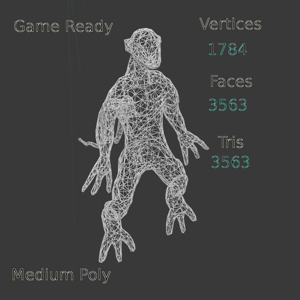 Alien Reptile 1 - Material a Free low-poly 3D model_17