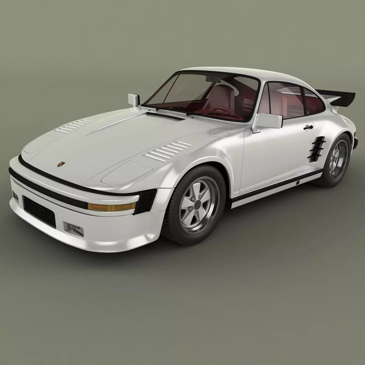 Porsche 911 Slantnose 3D model_0