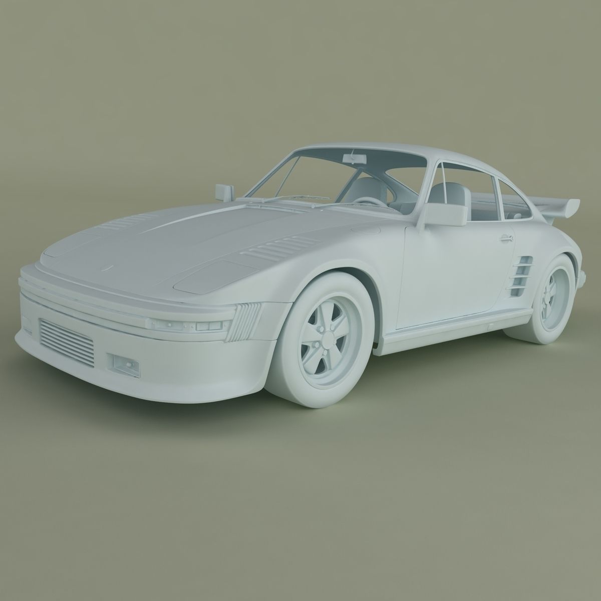 Porsche 911 Slantnose 3D model_10