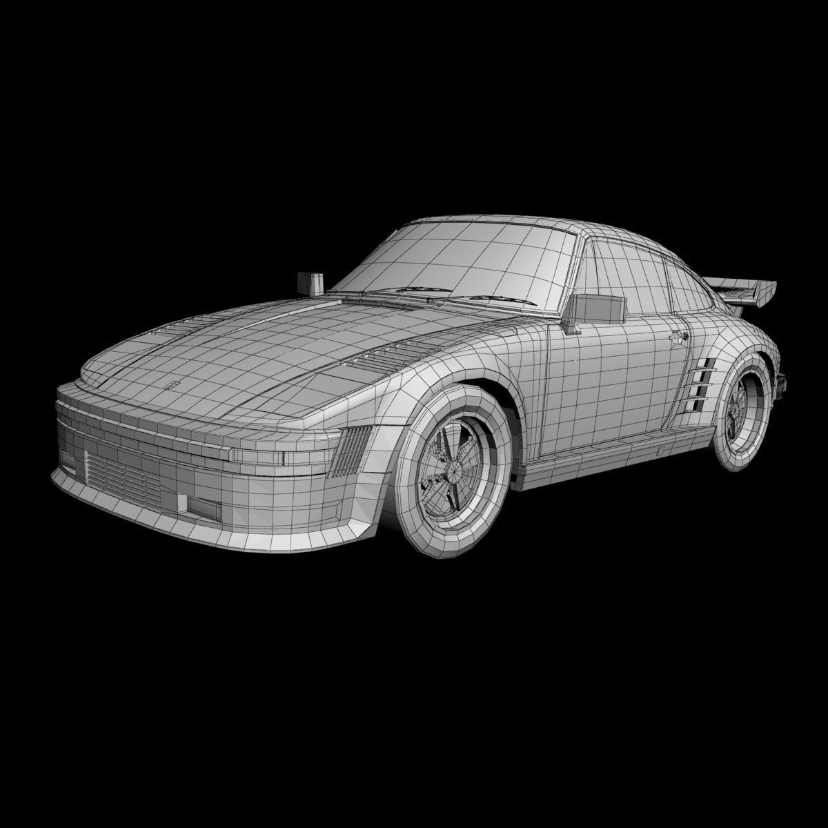 Porsche 911 Slantnose 3D model_13