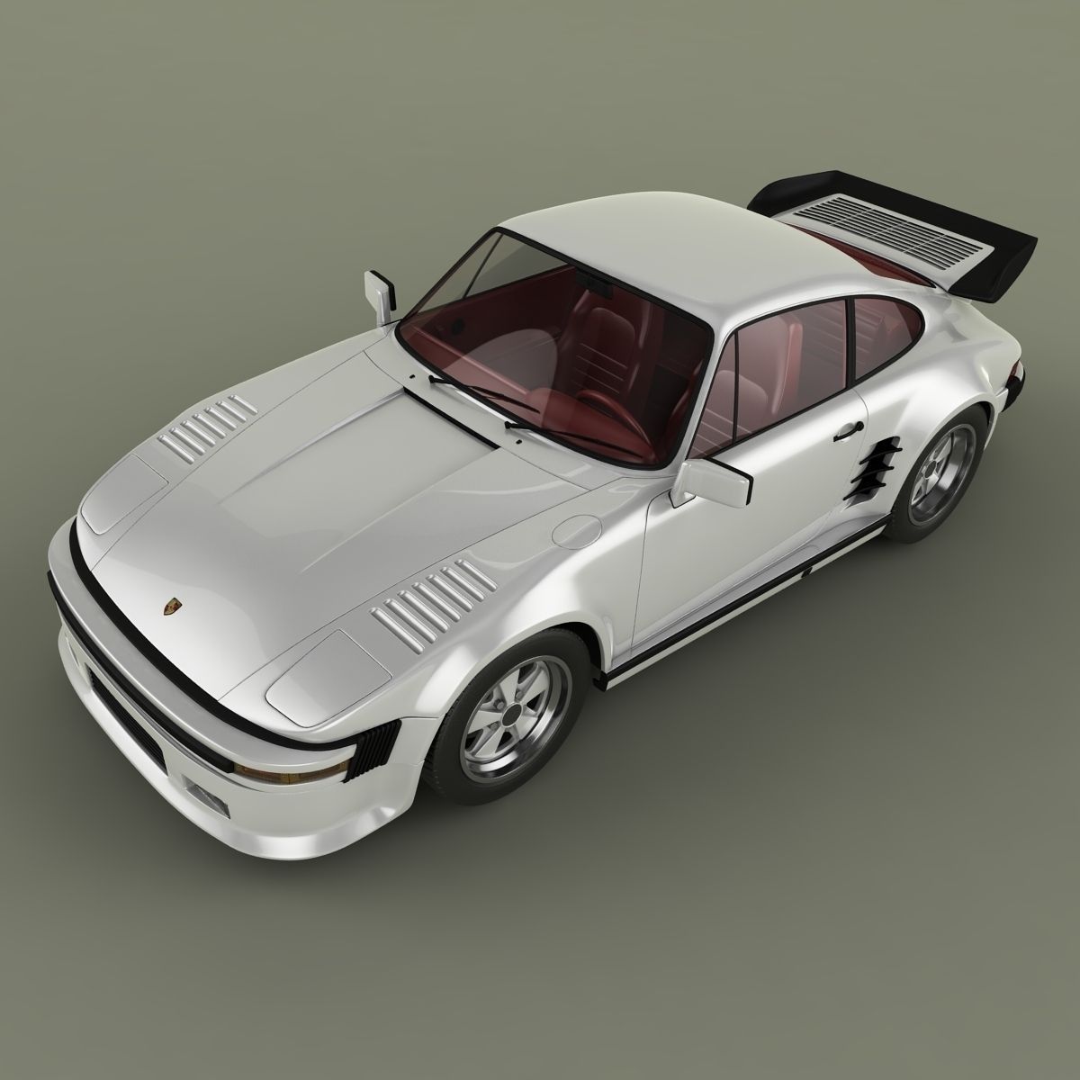 Porsche 911 Slantnose 3D model_5