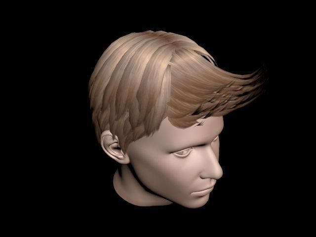 Haircut No 4 Short Brown Hair for Man 3D Model MAX OBJ FBX Haircut No 4 Short Brown Hair for Man 3D Model MAX OBJ FBX