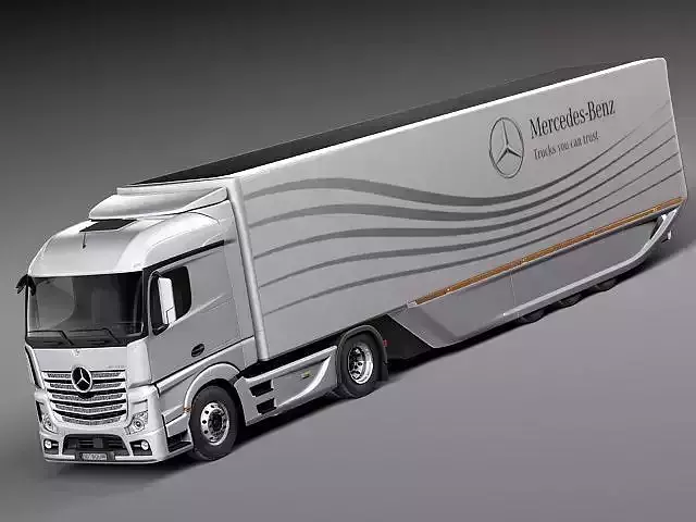 Mercedes Actross AeroTrailer 2014 3D model