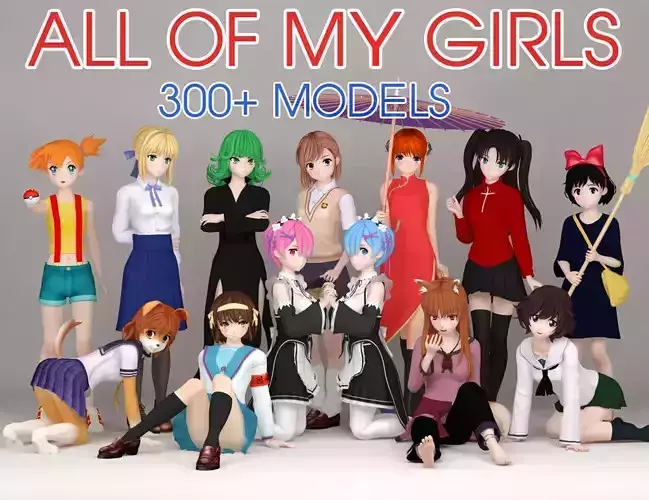 All of my girls 3D model