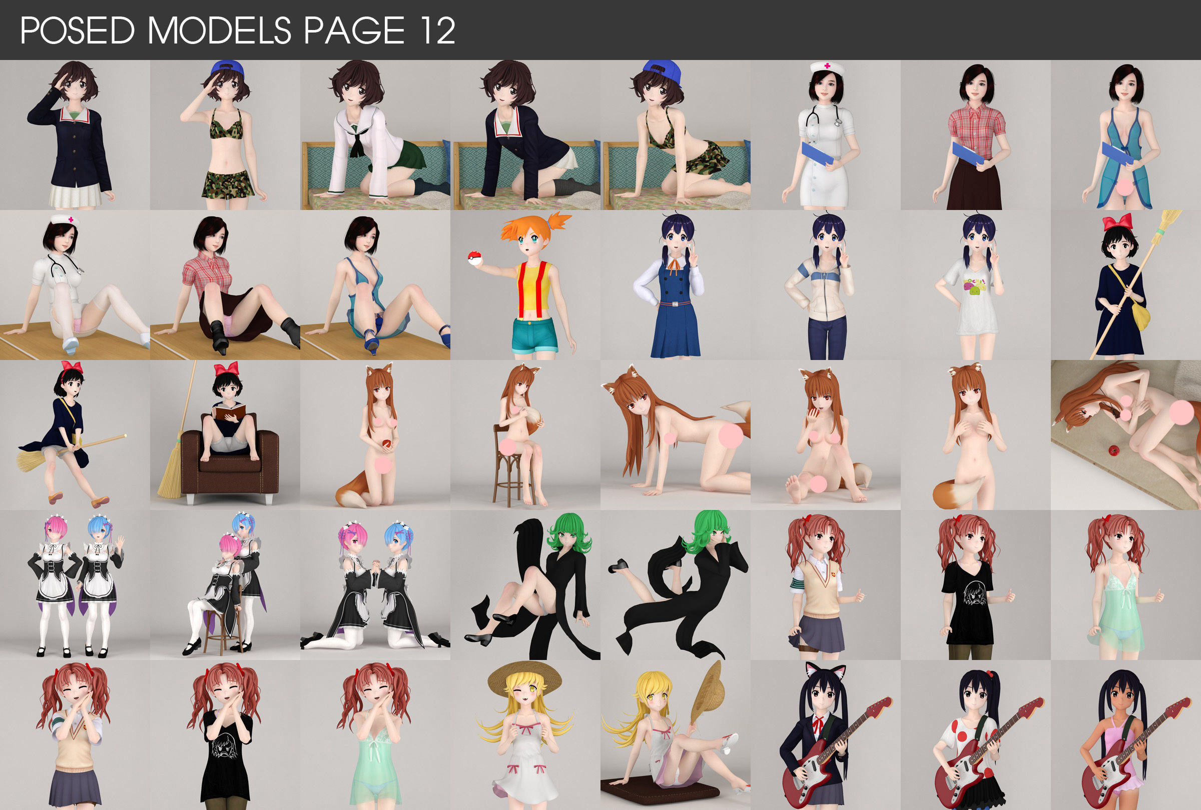 All of my girls 3D model_19