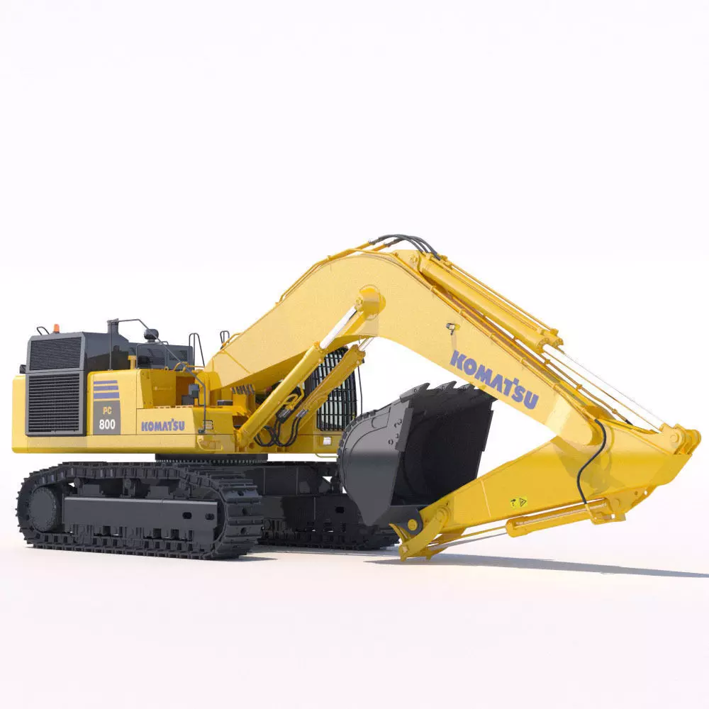 Mining Excavator Komatsu PC800 3D model_0