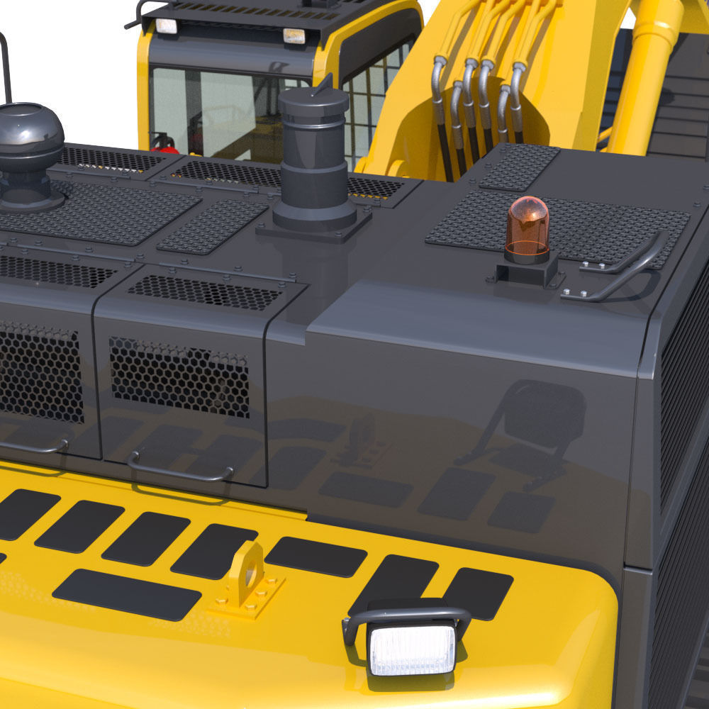 Mining Excavator Komatsu PC800 3D model_17