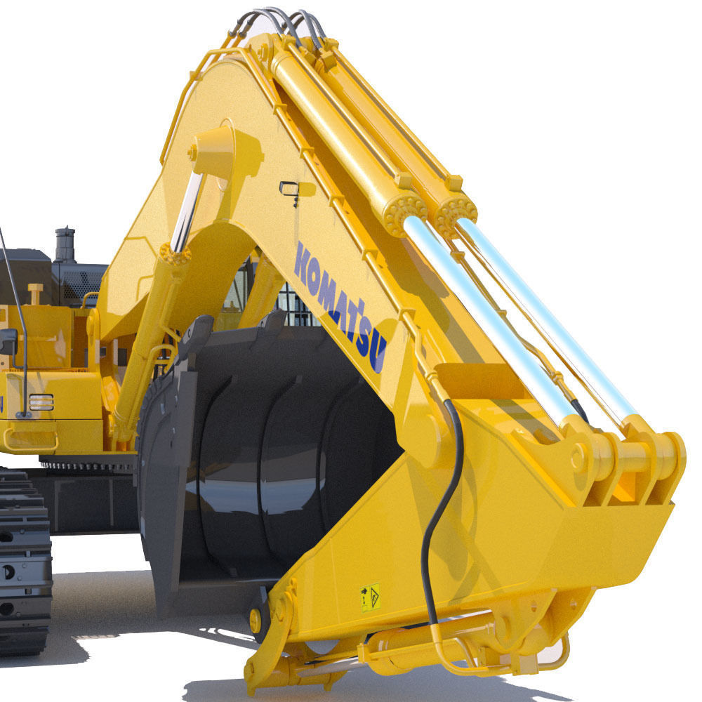 Mining Excavator Komatsu PC800 3D model_14