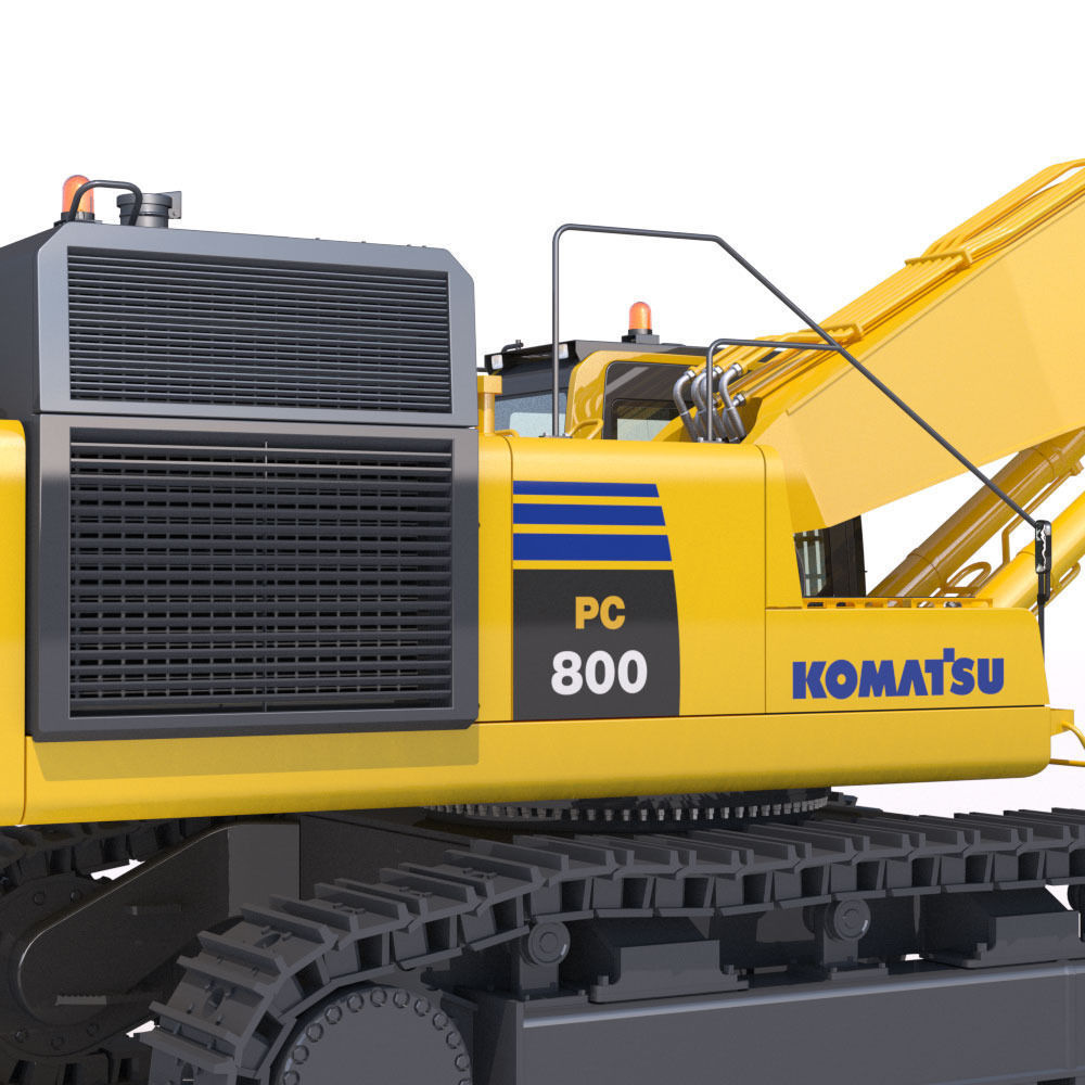 Mining Excavator Komatsu PC800 3D model_13