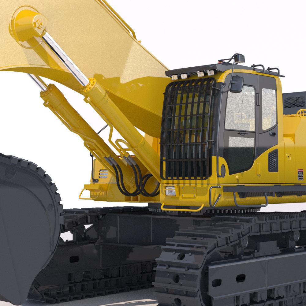 Mining Excavator Komatsu PC800 3D model_9