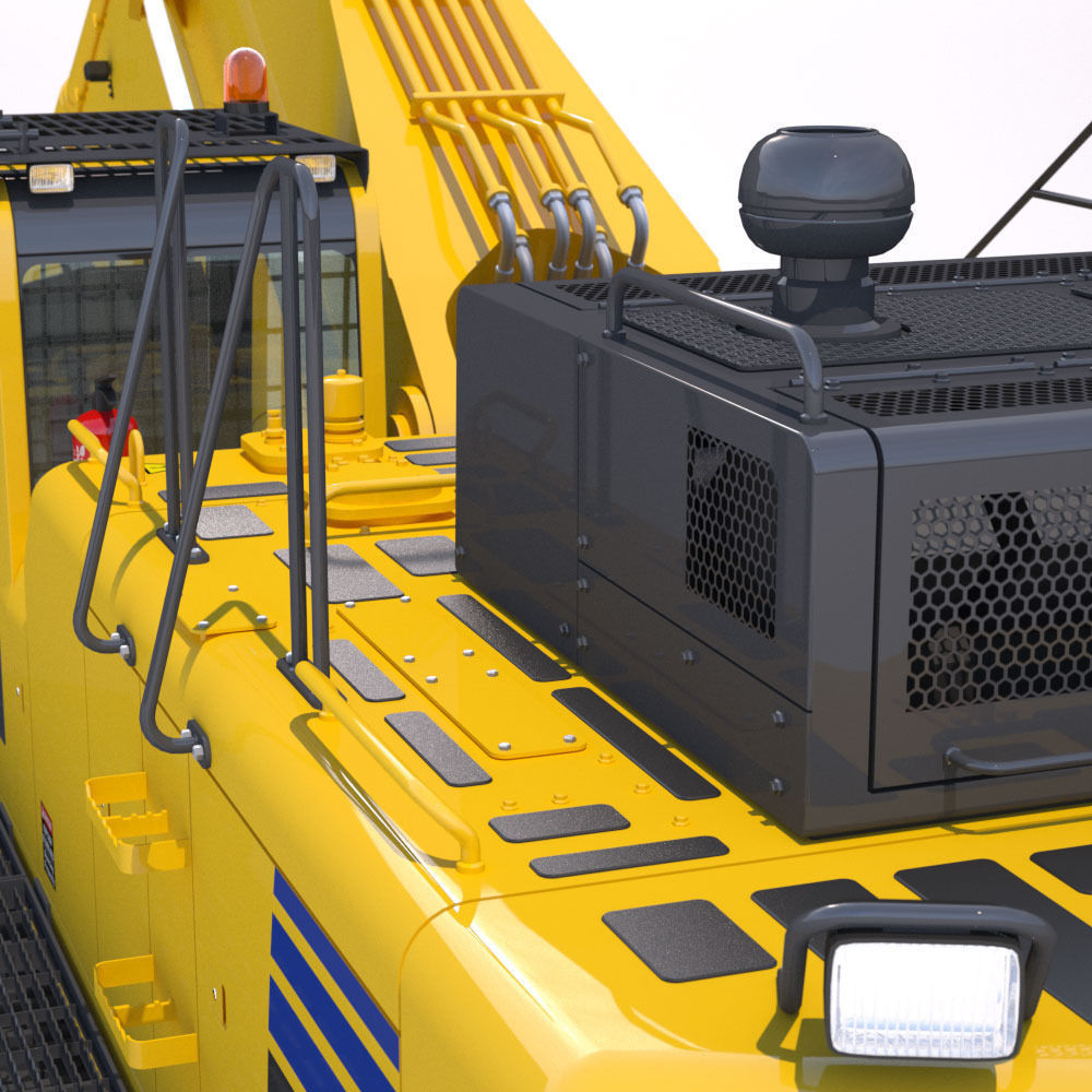 Mining Excavator Komatsu PC800 3D model_16