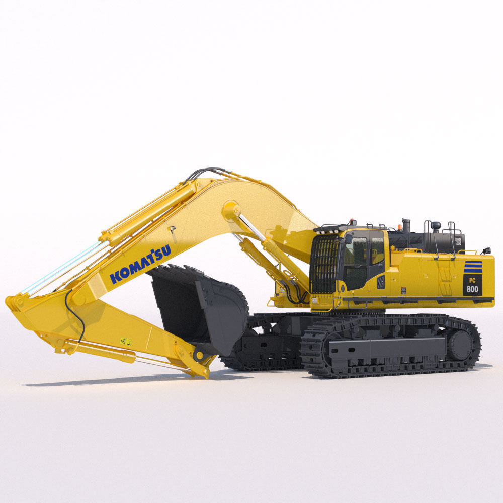 Mining Excavator Komatsu PC800 3D model_2