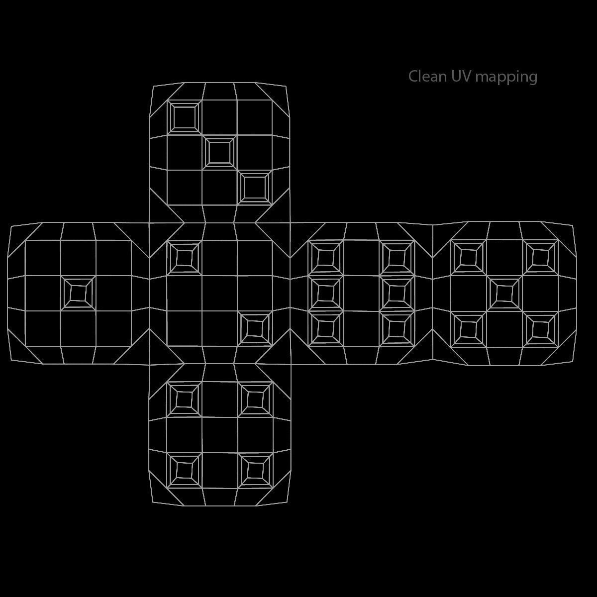 Red Playing Dice 3D model_2