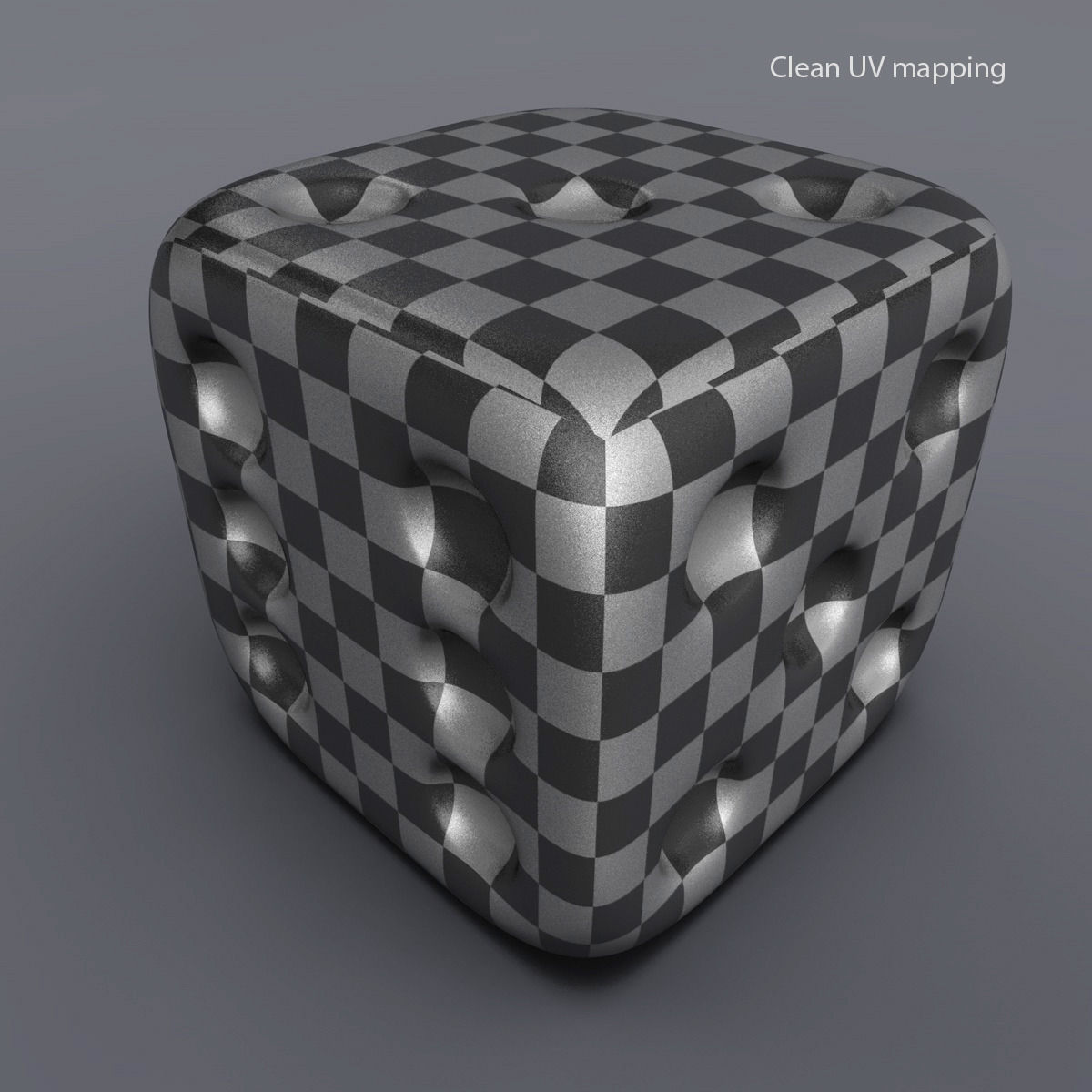 Red Playing Dice 3D model_8