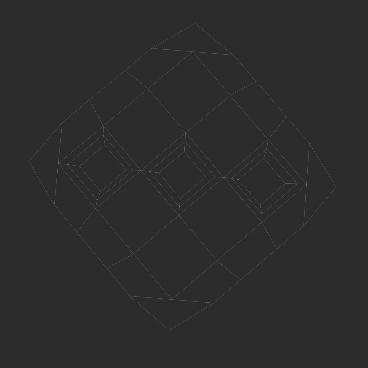 Red Playing Dice 3D model_6