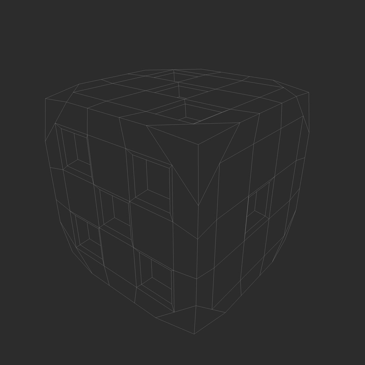 Red Playing Dice 3D model_3