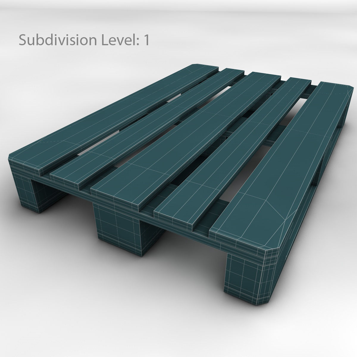 Euro palette 3D model_14