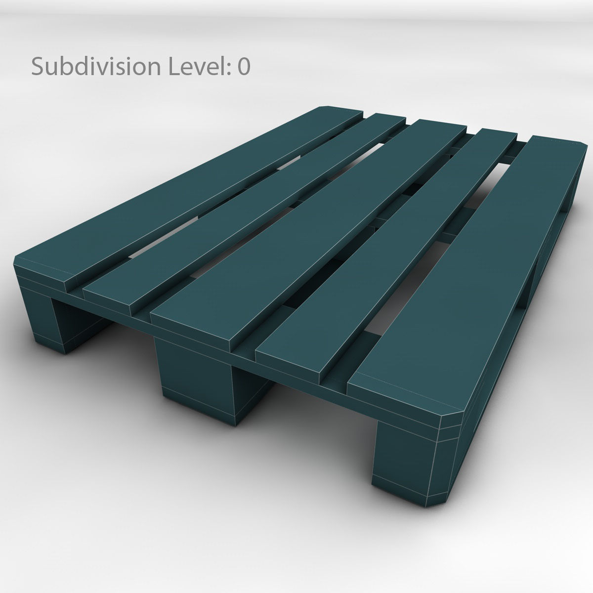 Euro palette 3D model_6