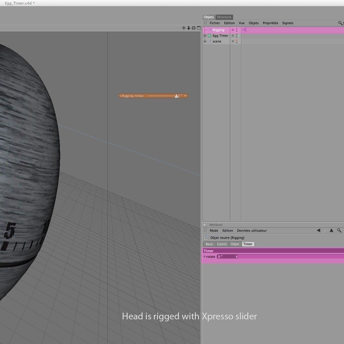 Rigged Egg timer 3D model_2