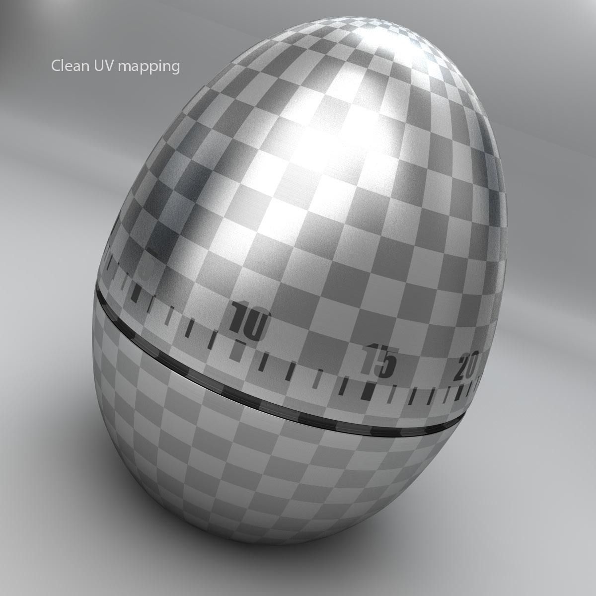 Rigged Egg timer 3D model_9
