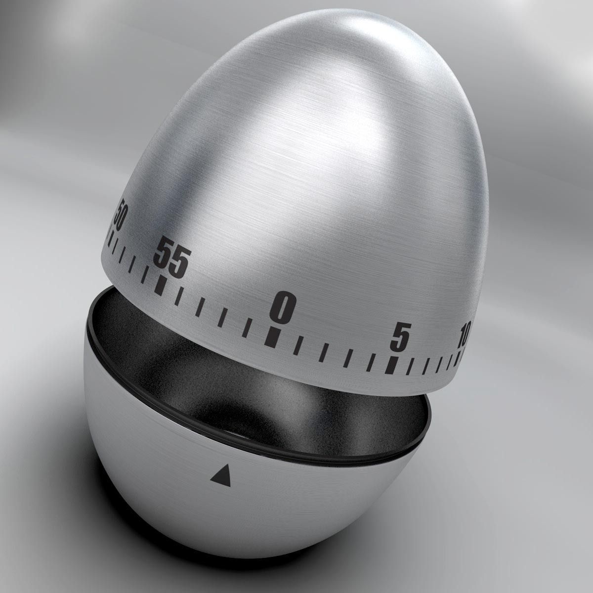 Rigged Egg timer 3D model_1