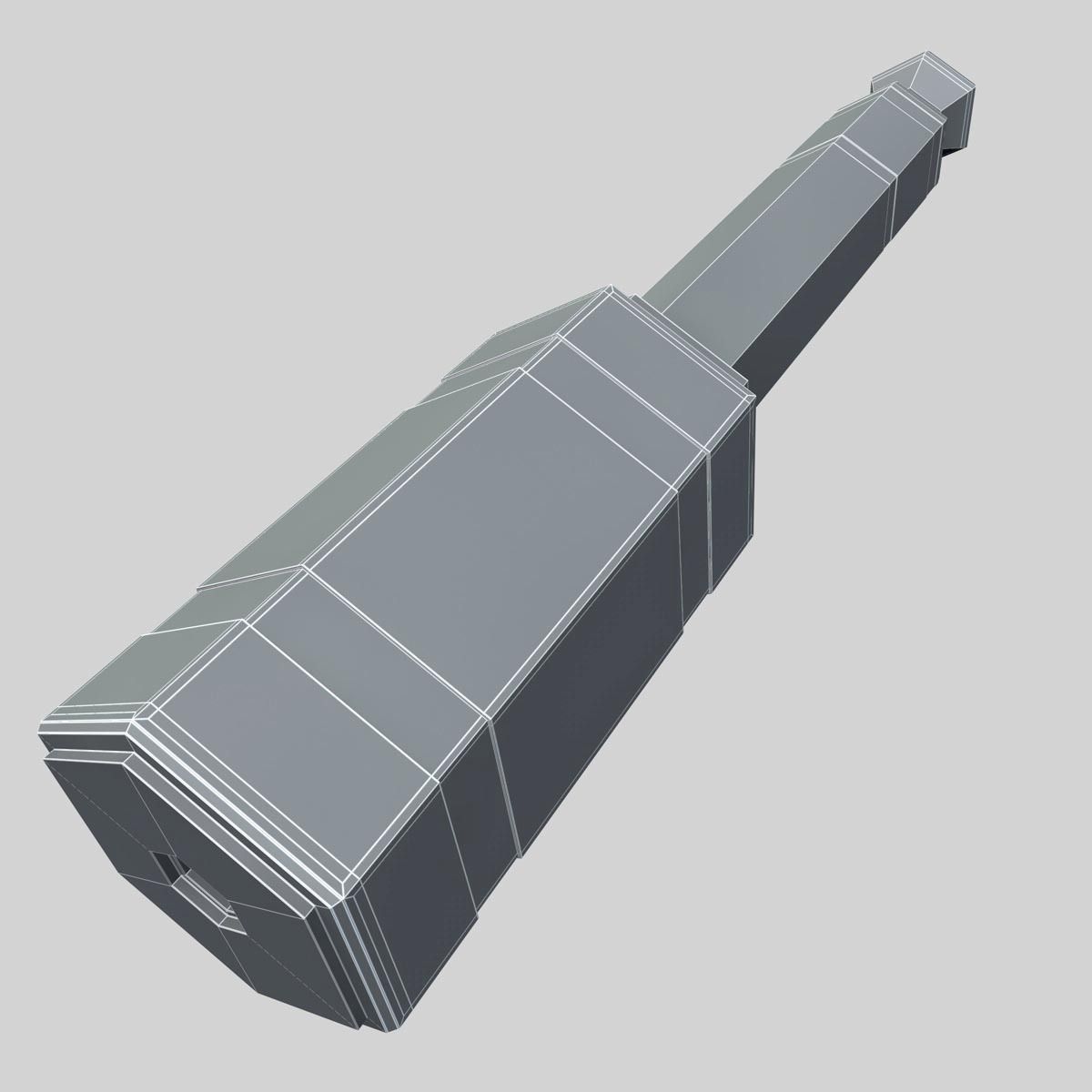 Audio jack connector 3D model_8