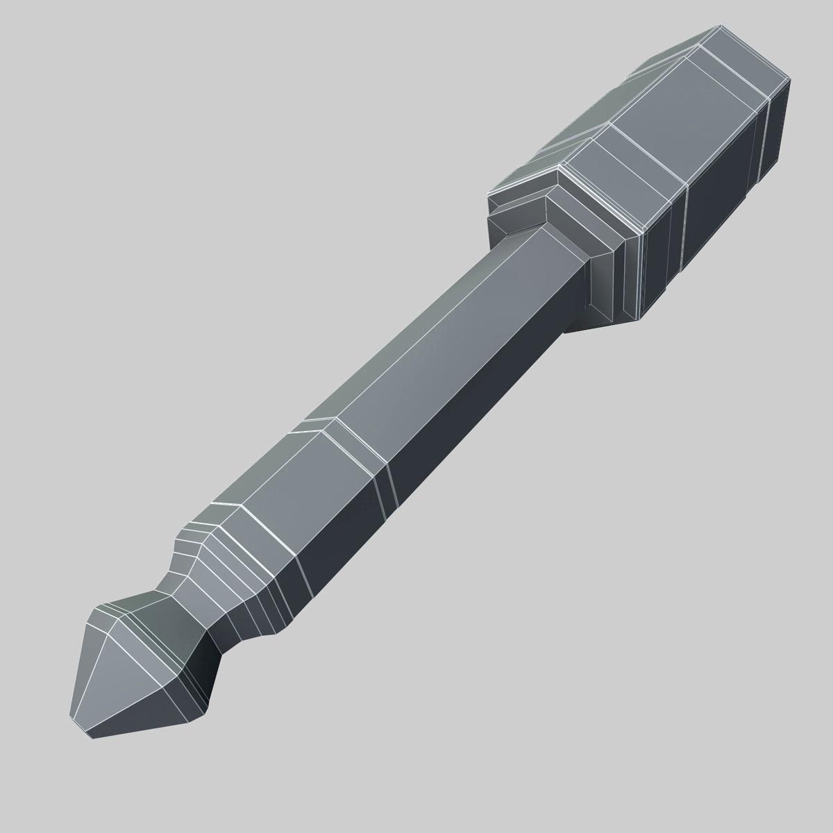 Audio jack connector 3D model_5