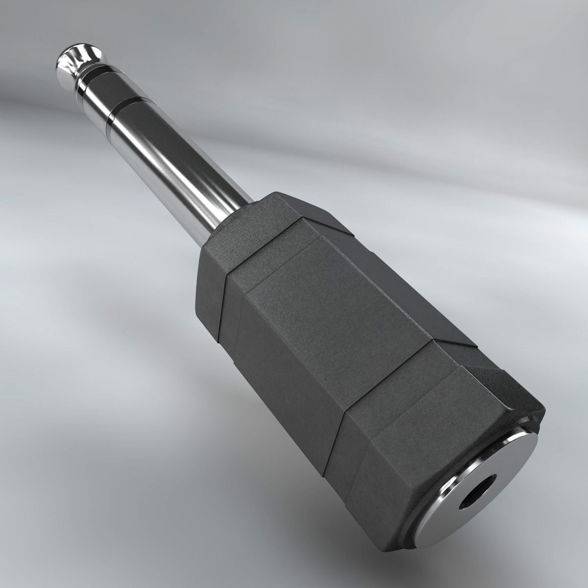 Audio jack connector 3D model_11