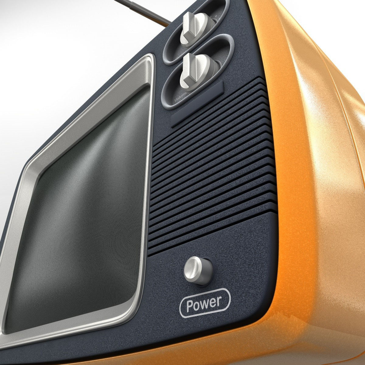 Retro TV 3D model_7