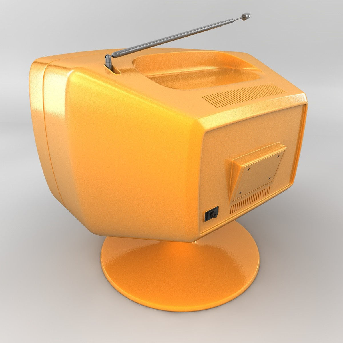 Retro TV 3D model_11