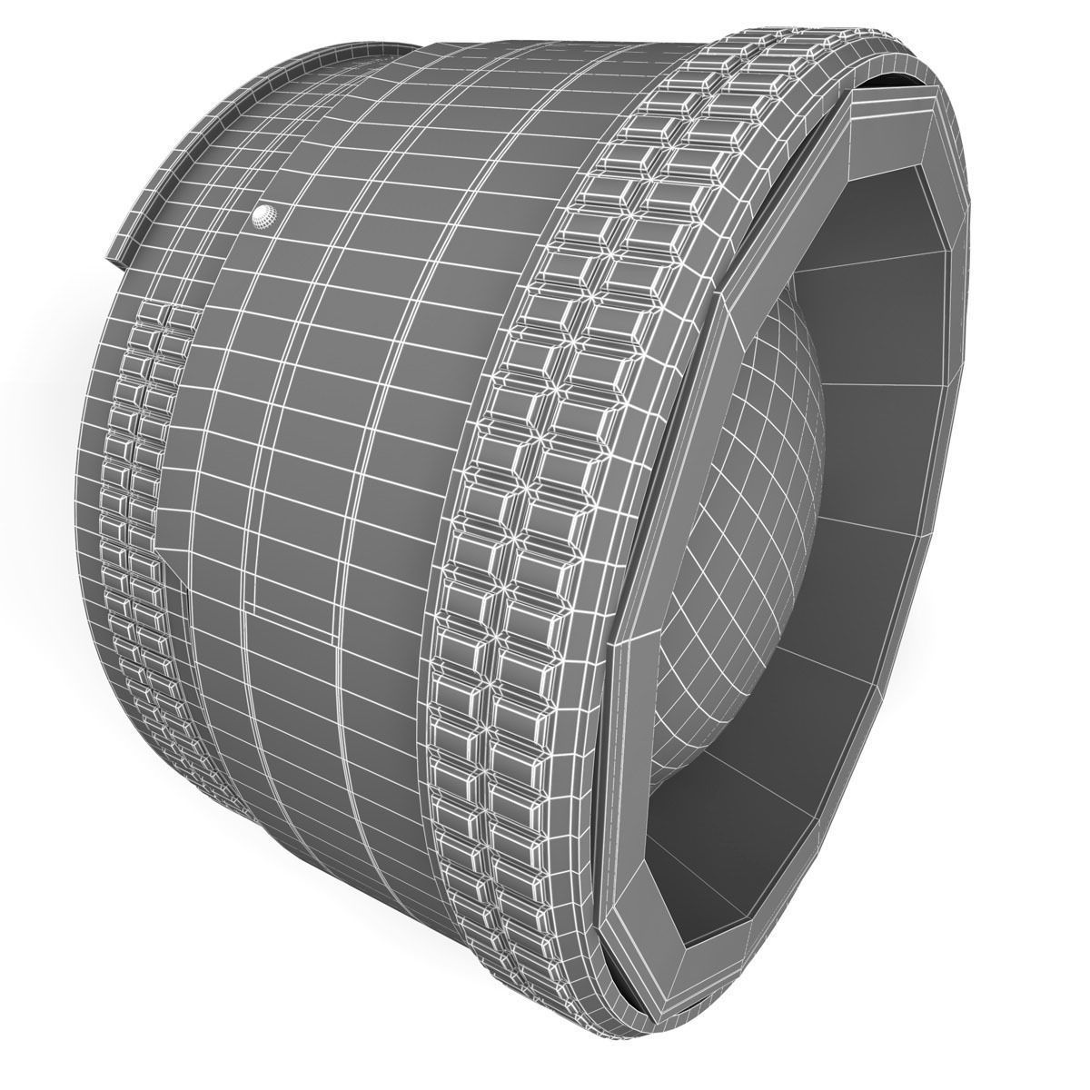 Lens Rigged 3D model_7