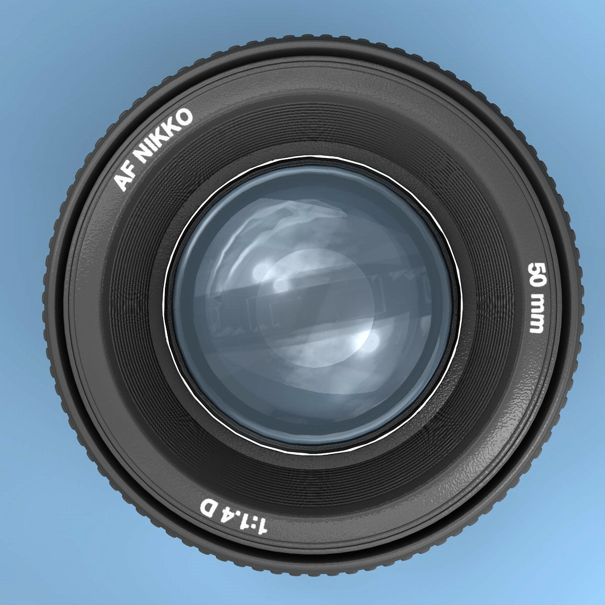 Lens Rigged 3D model_1