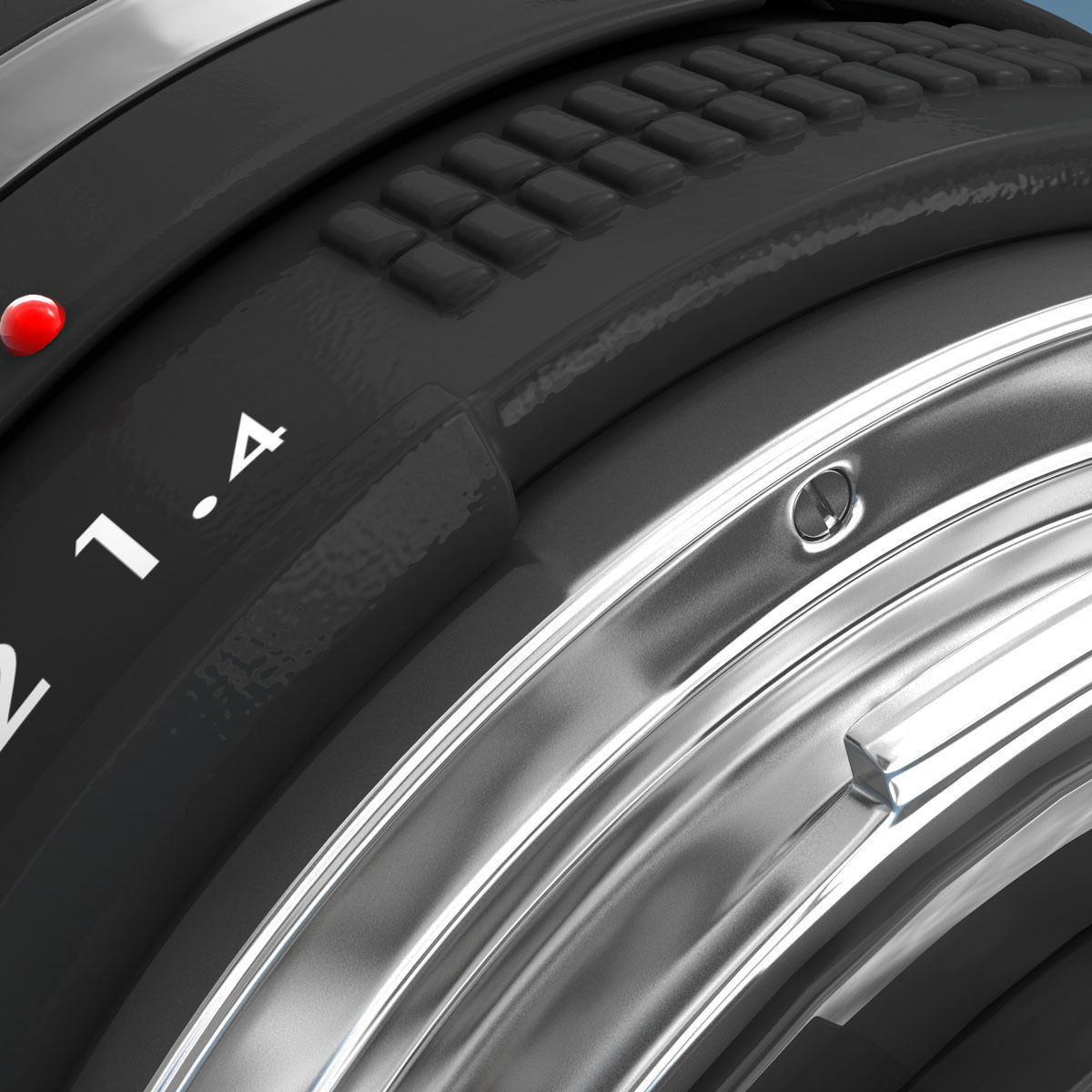 Lens Rigged 3D model_9
