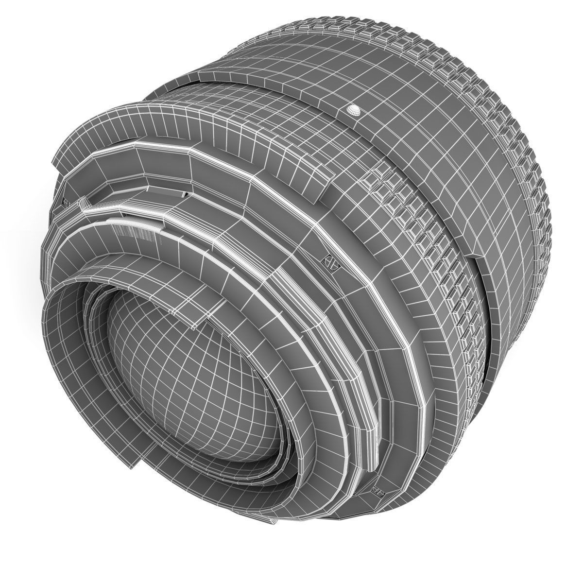 Lens Rigged 3D model_4
