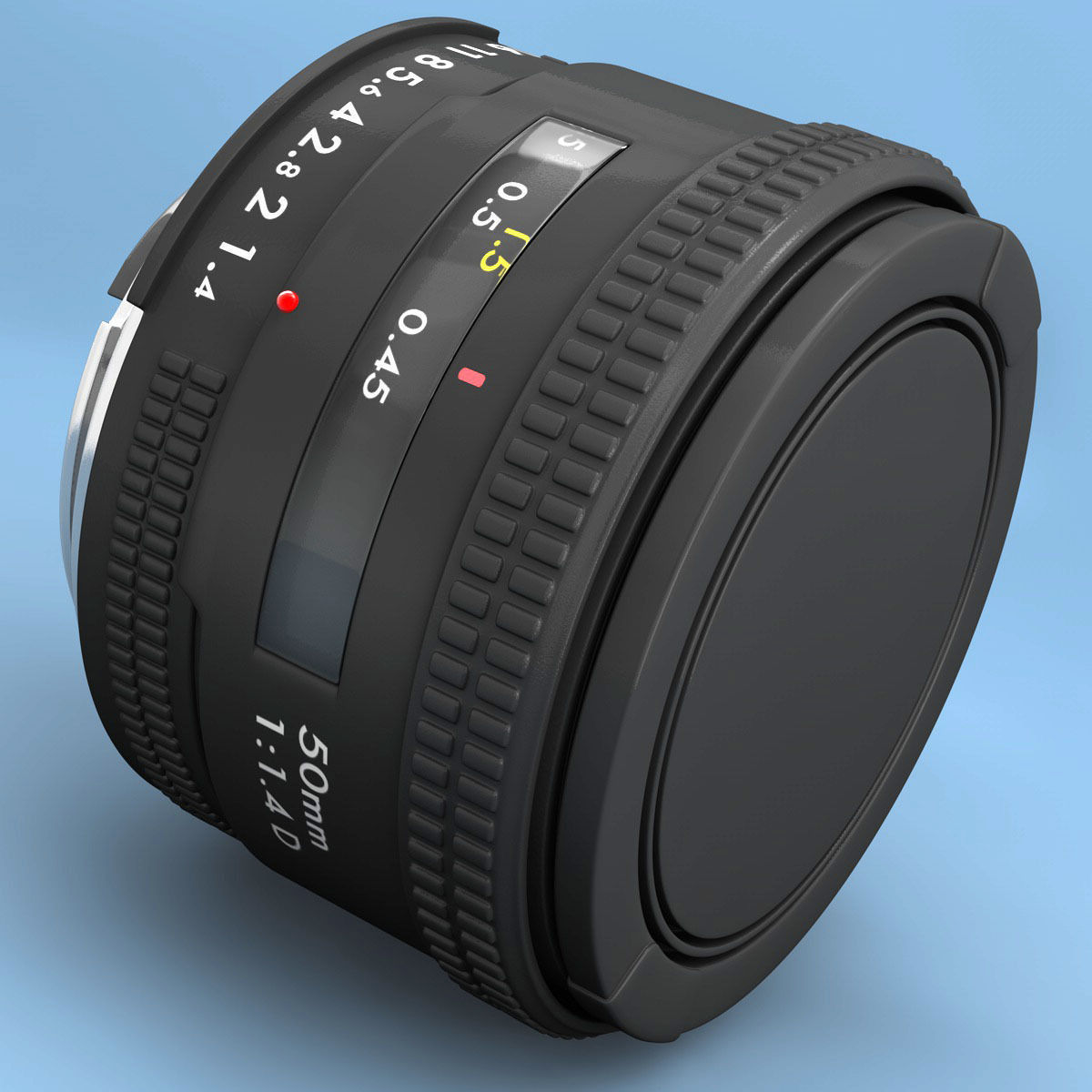 Lens Rigged 3D model_8