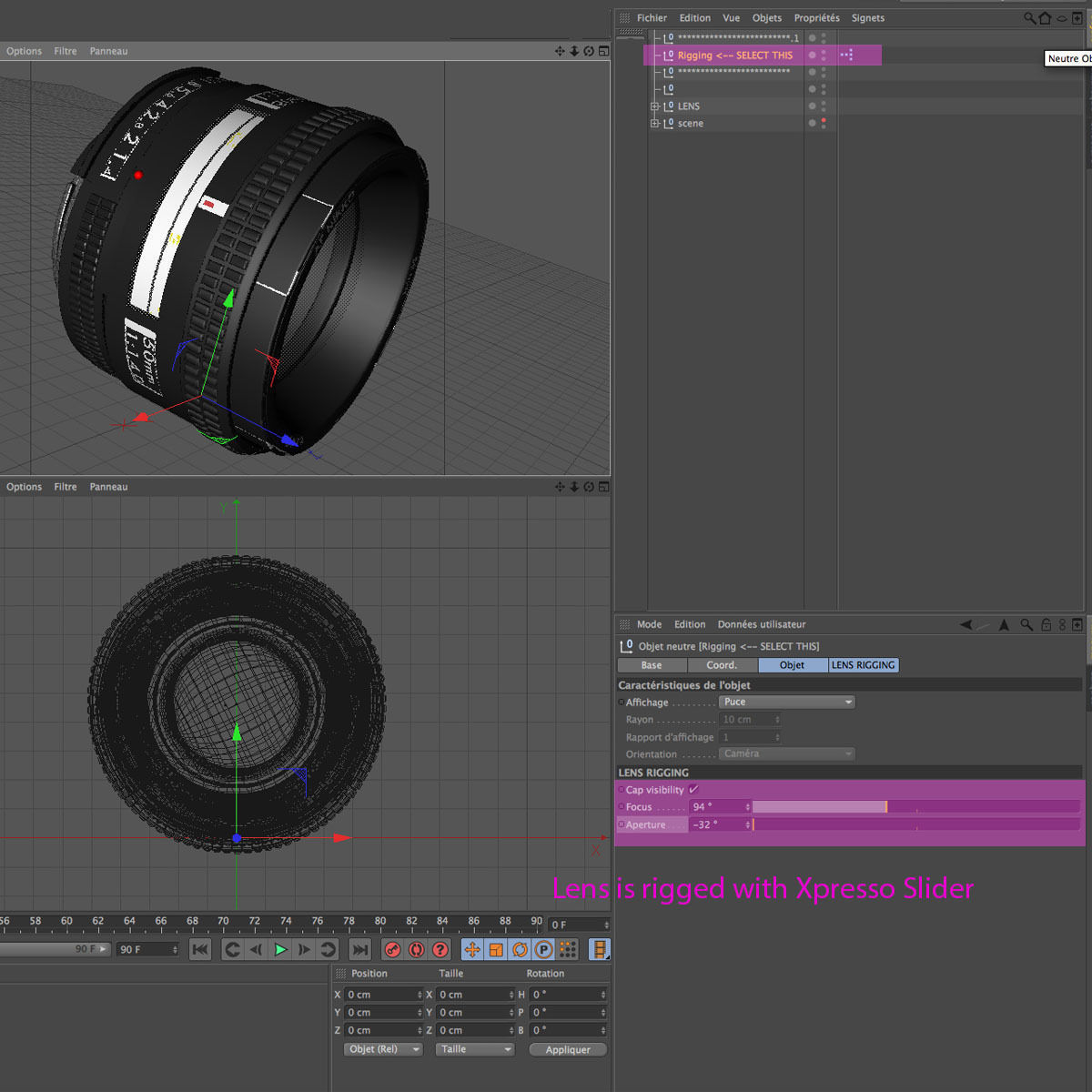 Lens Rigged 3D model_5