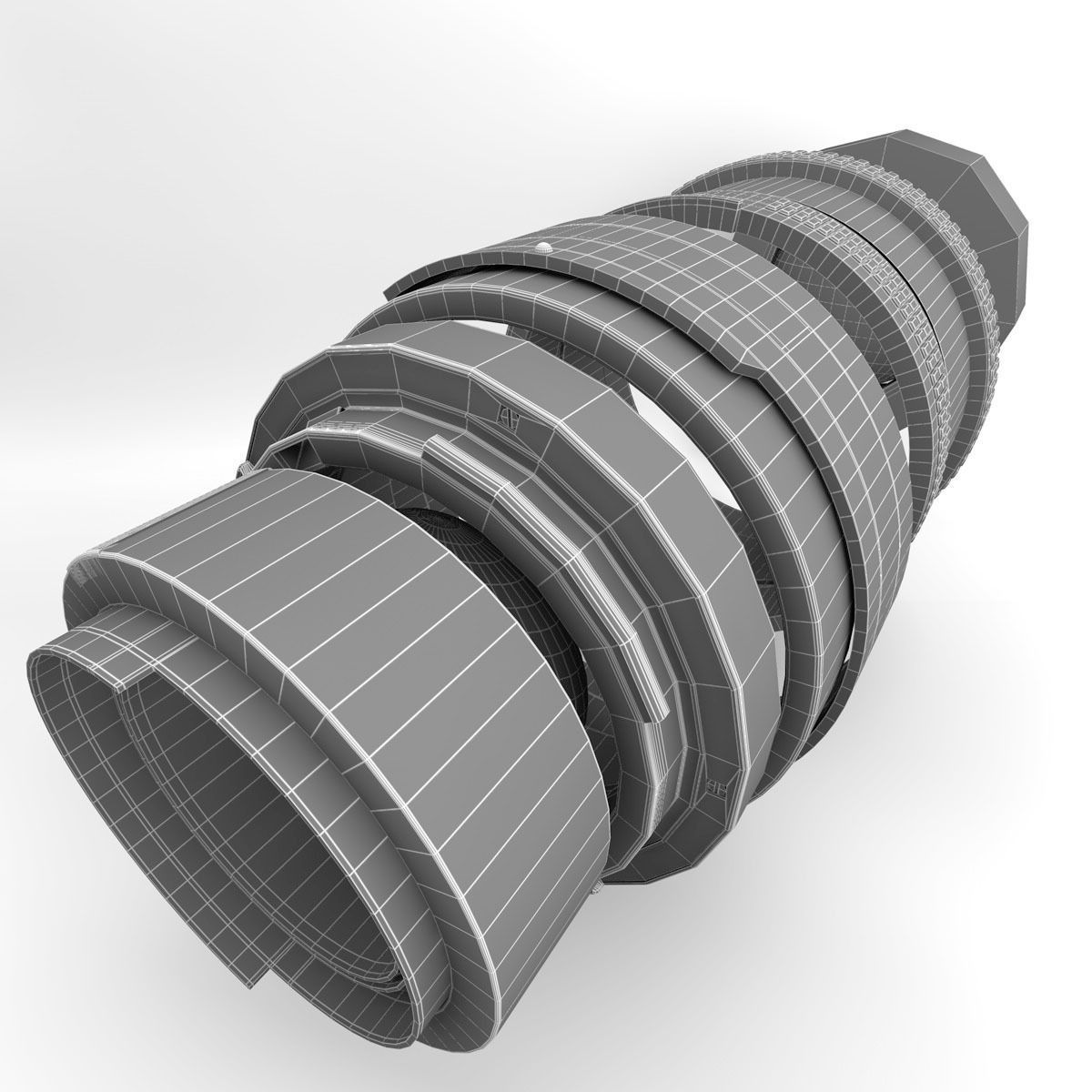 Lens Rigged 3D model_6