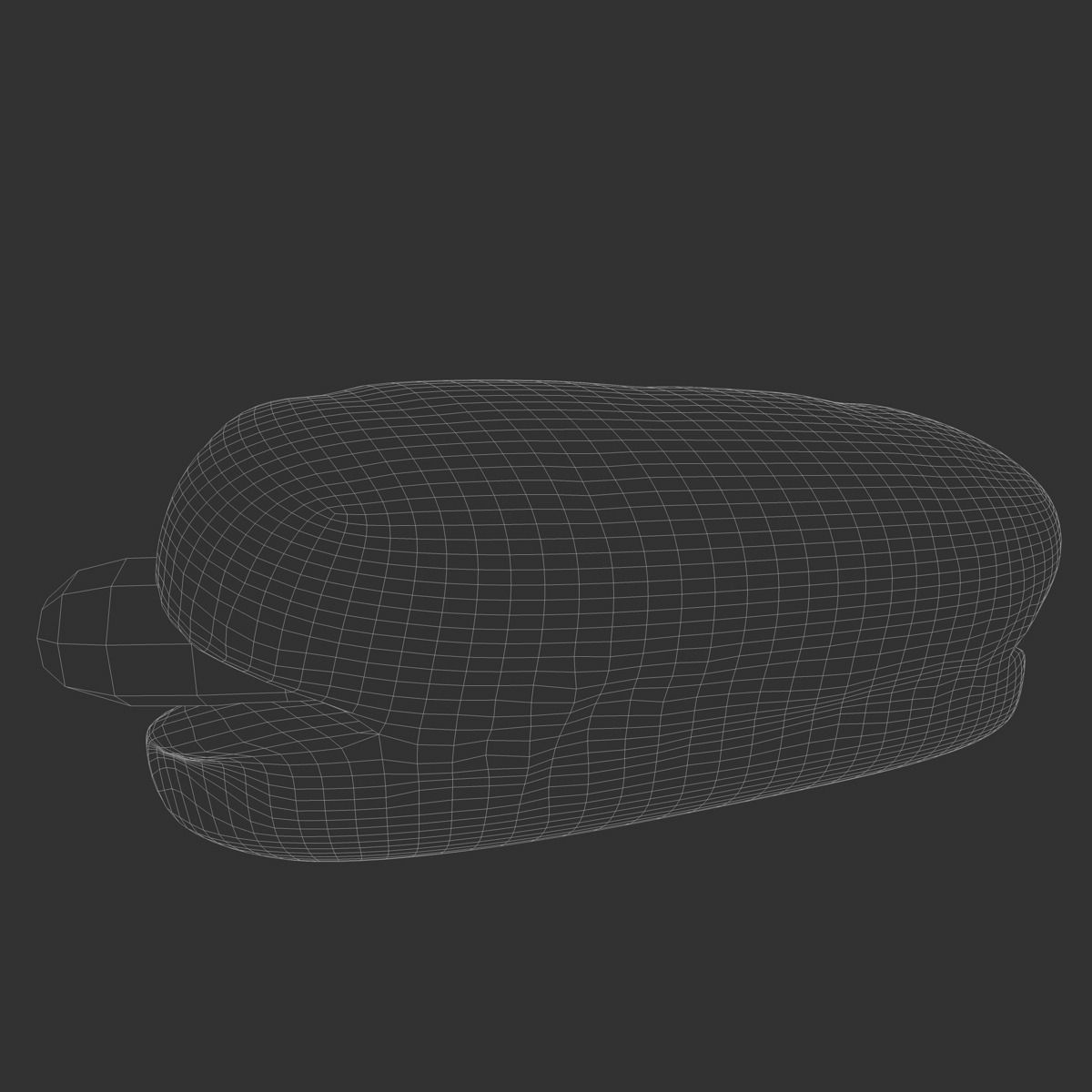 Hotdog with mustard 3D model_3